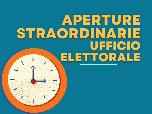 Elezioni Politiche 2022/Le aperture straordinarie dell’ufficio elettorale