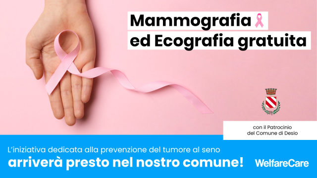 Tumore al seno, il 12 novembre a Desio un appuntamento gratuito con la prevenzione