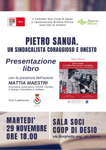 PIETRO SANUA, un sindacalista onesto e coraggioso
