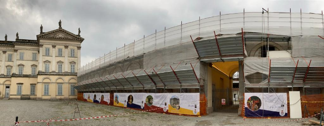 Villa Tittoni, partiti i lavori per il restauro conservativo della facciata dell’ala Ovest e per la bonifica della copertura