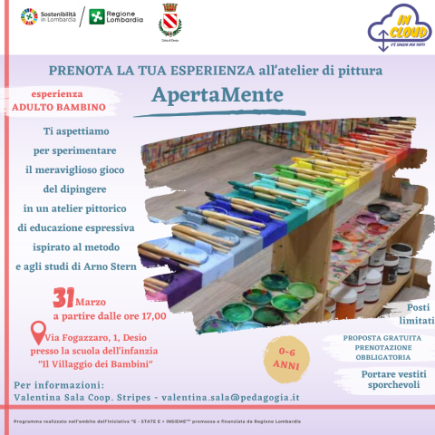 APERTAMENTE, prenota la tua esperienza all’atelier di pittura