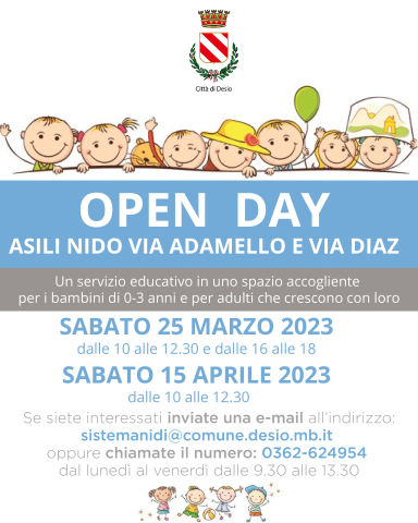Due Open Day per conoscere la proposta educativa dei due nidi comunali