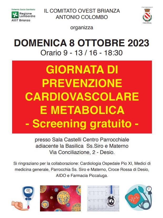 Giornata di Prevenzione cardiovascolare e metabolica